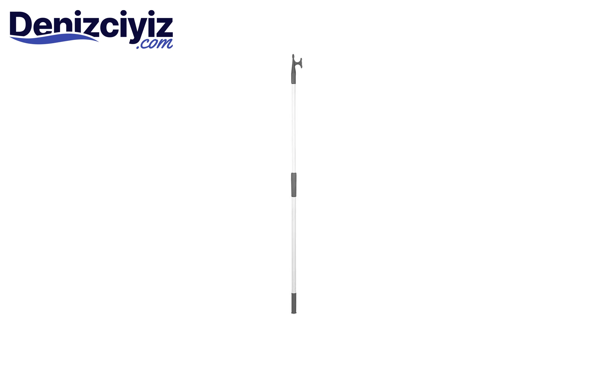 TELESKOPİK GÖNDER, 2-ENDS, WH. ALUM. Ø25MM L120-196CM, GRI